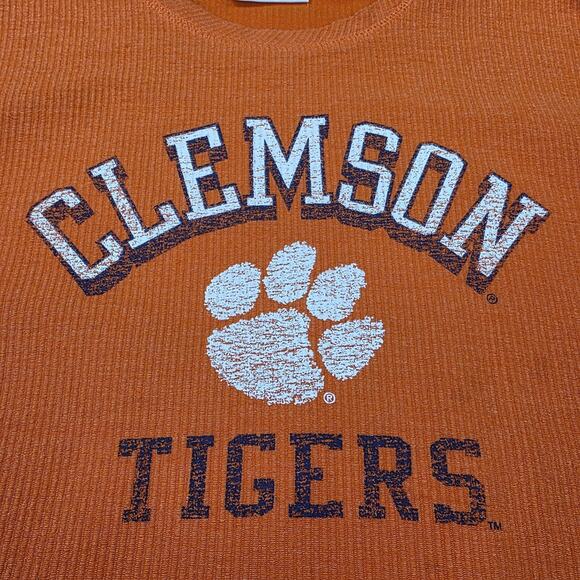Clemson Tigers Shirt Mens 2XL Orange Champion Long Sleeve Crewneck NCAA Football - Picture 11 of 16